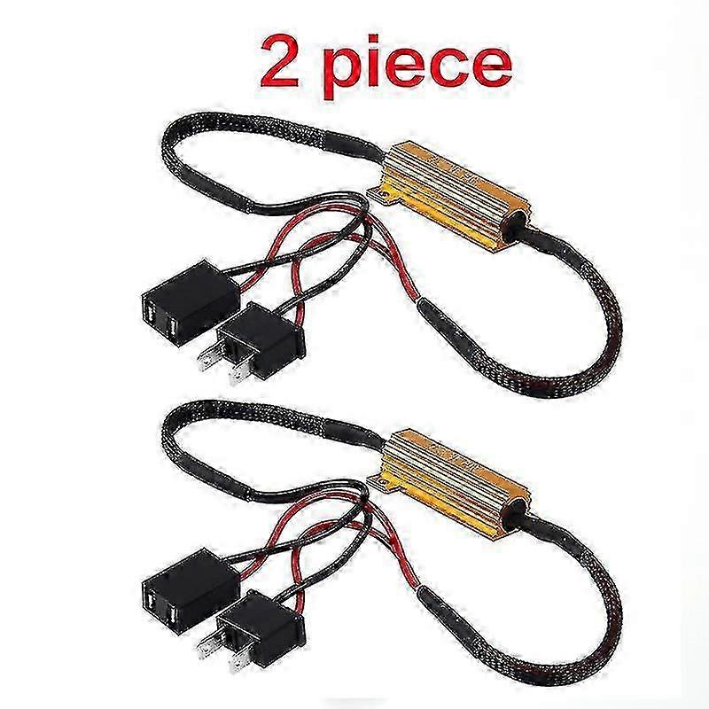 2 Piece 50w H1 H3 H7 H11 9006 Hb3 Hb4 H9 H8 H10 Car Load Resistor Error Canceller LED Decoder Wiring Light