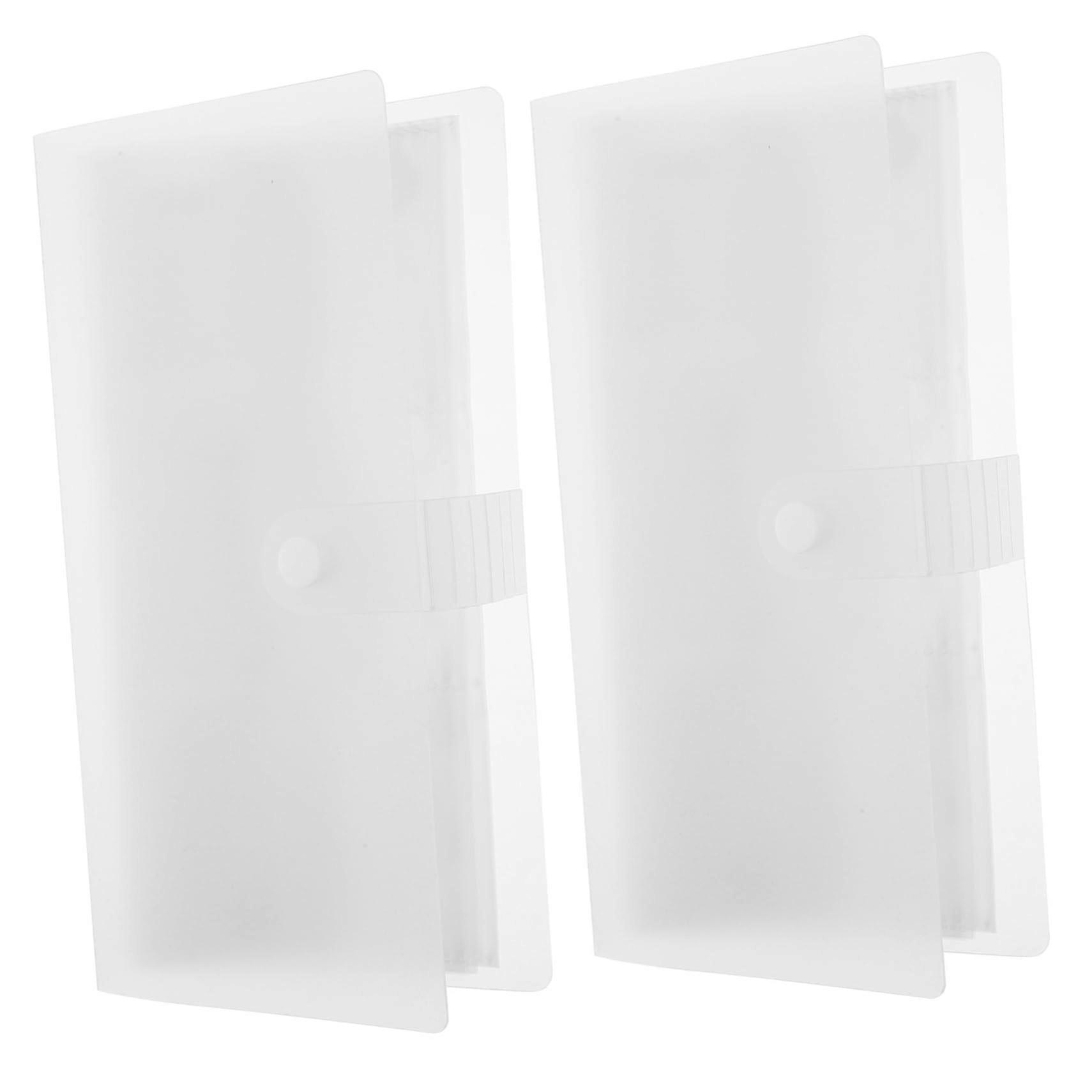 Transparent photo album for cards, bills, small photos and postcards, scrapbook with card slots, practical and compact design for on the go.