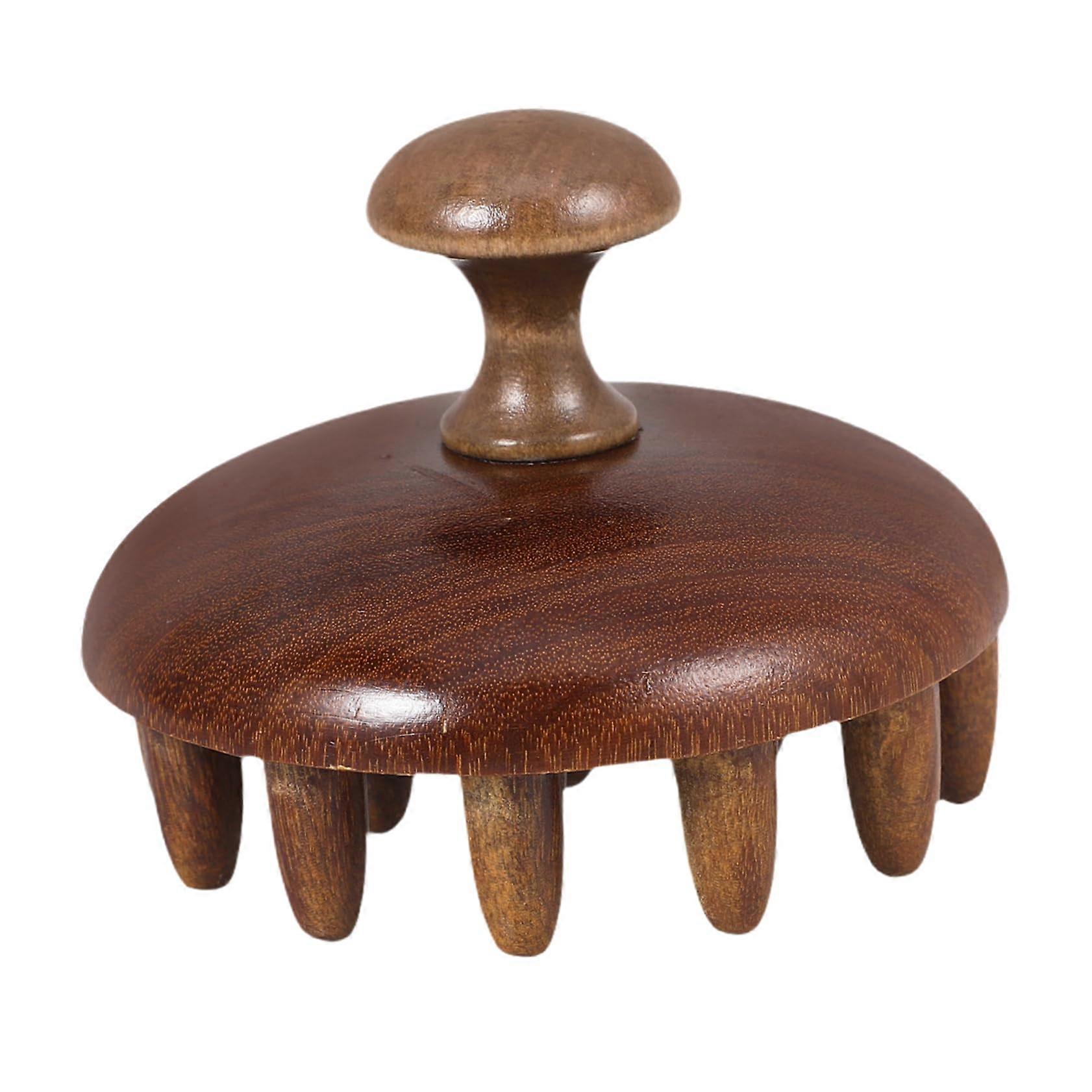 scalp massage brush, brown