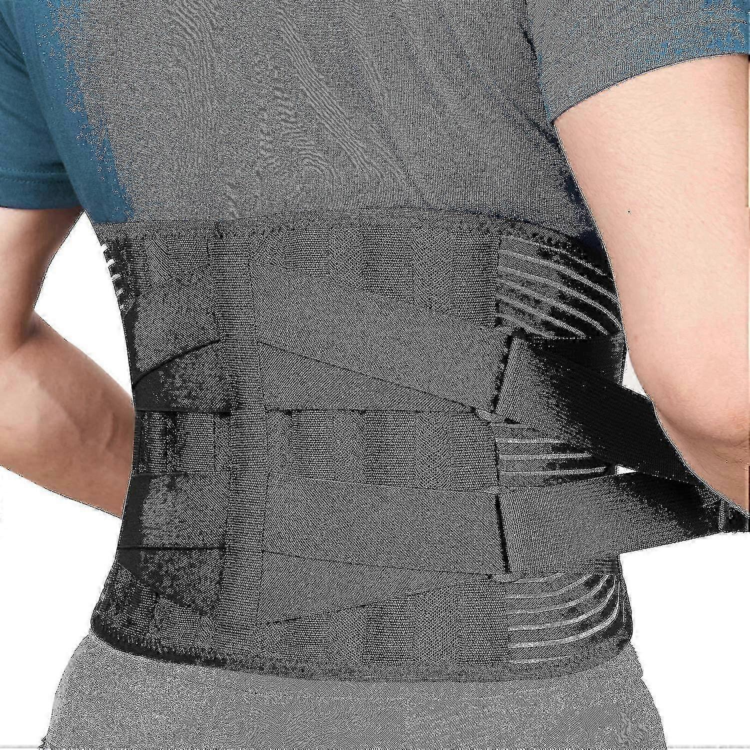 Back Support Belt for Lower Back Pain Relief with 6 Stays, Breathable and Anti-skid Lumbar Support for Work