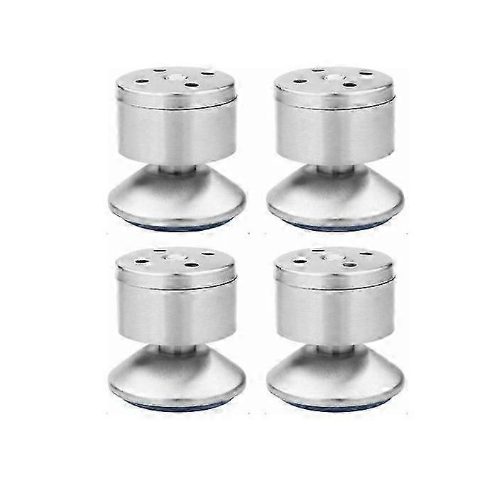 4 Sets of Adjustable Leveling Legs Stainless Steel Adjustable Sofa Legs Multi-function Metal Rubber Pads Easy to Install Suitable for Tab