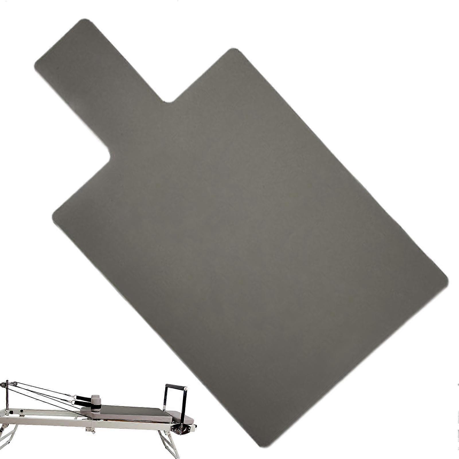 Pilates Reformer Machine Mat with Extra Thick Padding, Non-Slip Reformer Bed Sheet, Soft Yoga Pad for Home & Studio Use, Gray