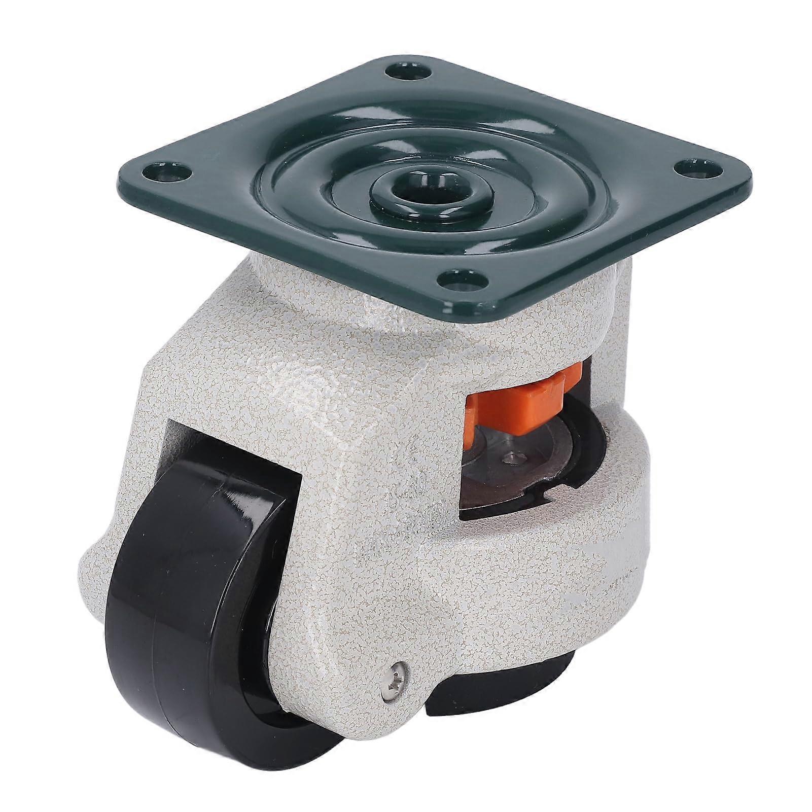 Leveling Rollers, 62mm OD, Adjustable Wheel with Plate, 360 Degree Threaded Shaft Casters
