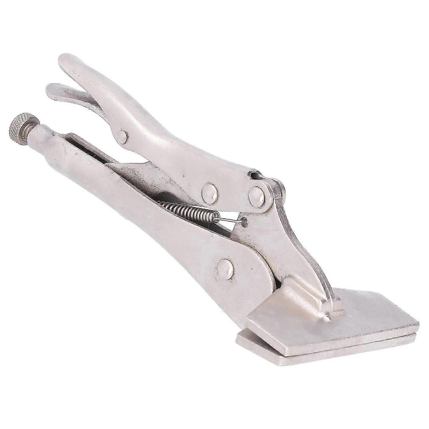 Flat Locking Pliers Steel Adjustable Flat Head Vise Locking Grip Pliers for Connecting Welding Parts10 Inch