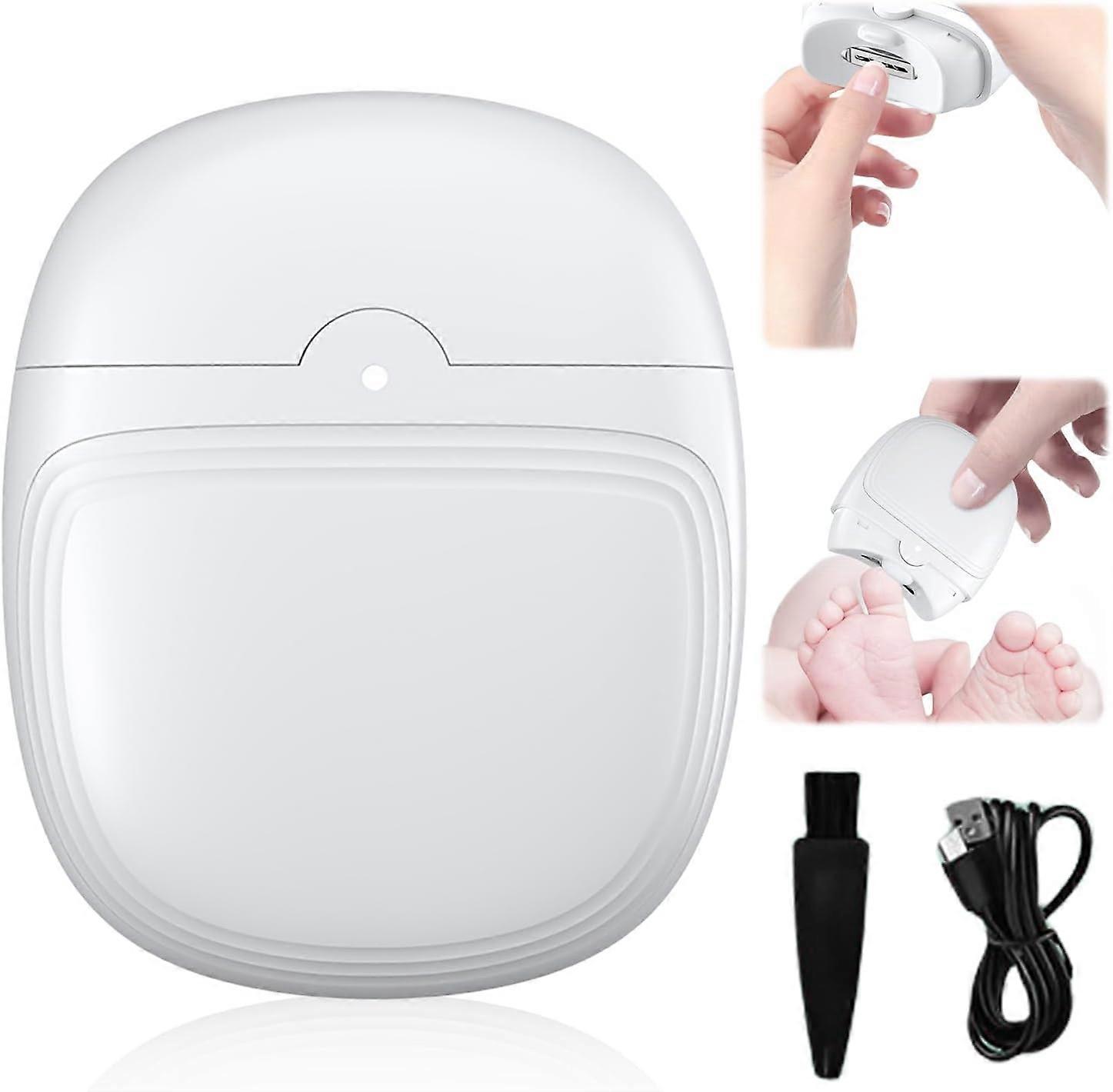 1 piece electric nail clipper, 2 in 1 automatic nail trimmer