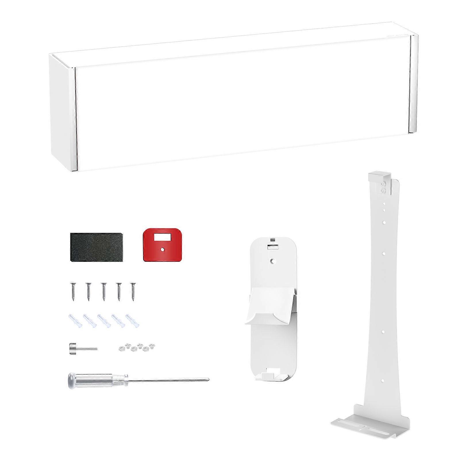 White Wall Mount Bracket for Slim Pro Consoles with Headphone and Controller Holder