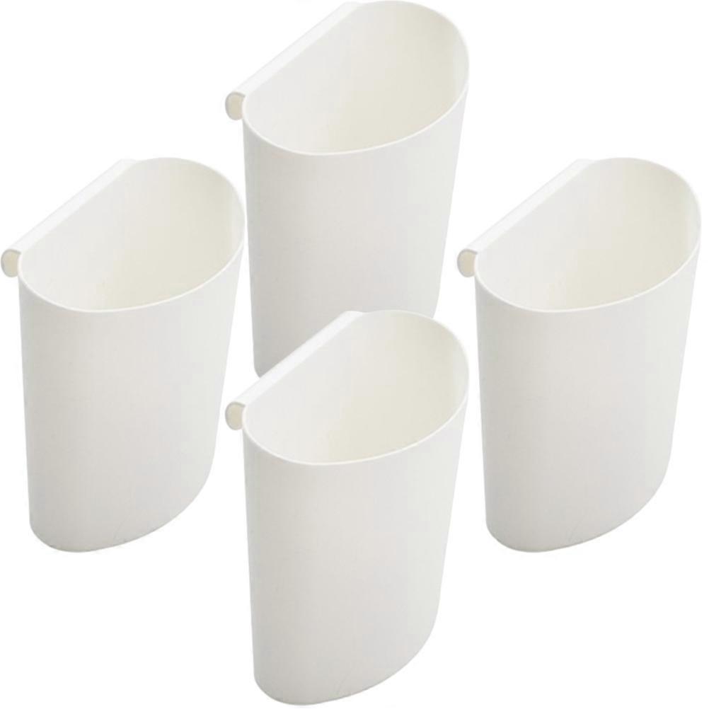 4pcs Portable Hanging Storage Baskets, Multi Purpose Mini Buckets for Cart, Pencil Holder, Makeup Brush Organizer, Sturdy Material, Compact Design