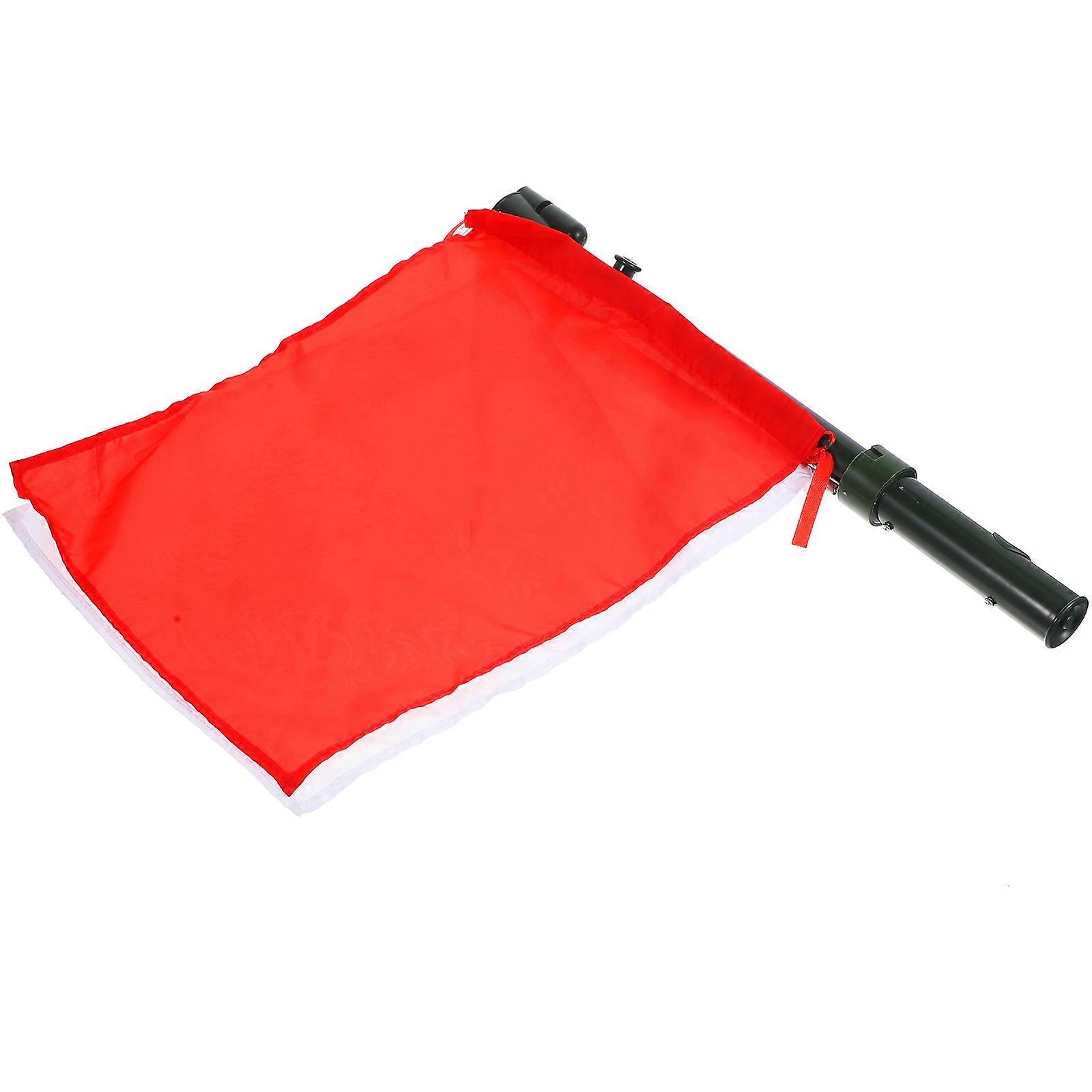 Competition Conducting Flags Hand Waving Official Flag for Sports Solid Color Rectangular Plastic 1Pcs