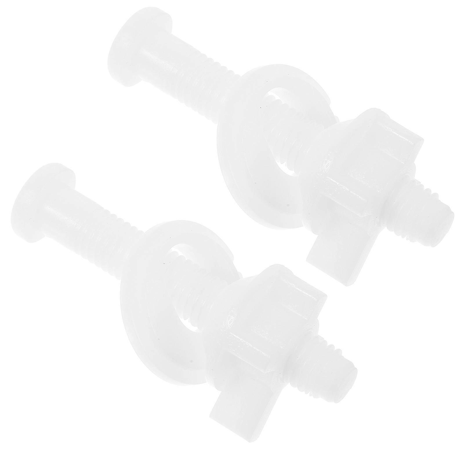 Toilet Seat Bolts And Washers Cylindrical Design Simple Style Home Renovation Maintenance Workers Preventing Movement 2Pcs