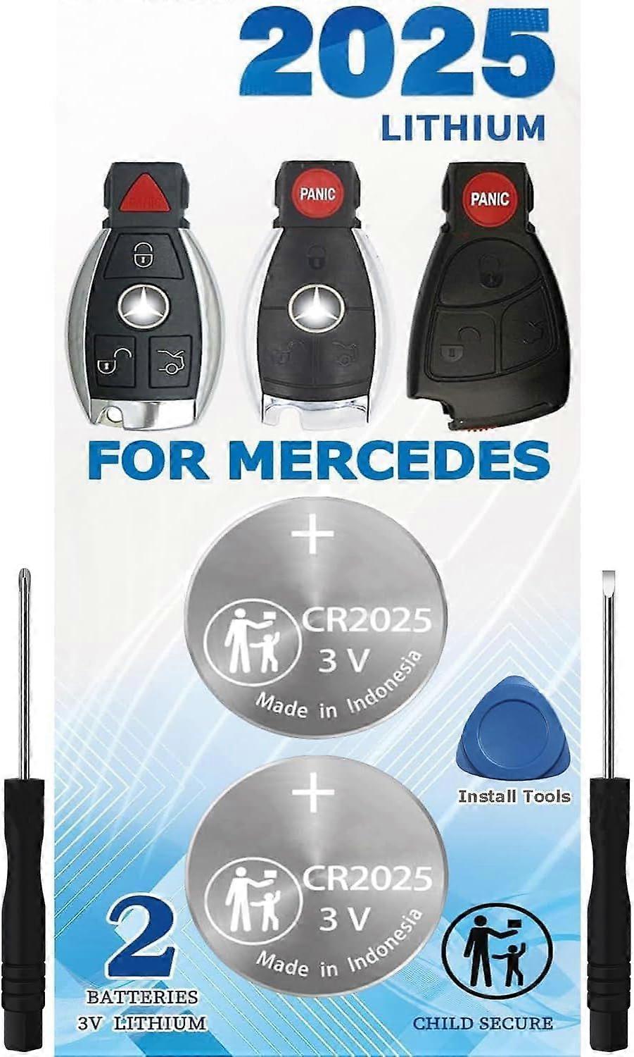 2025 Latest Model Key Fob Battery Replacement for Mercedes-Benz (C-Class E-Class