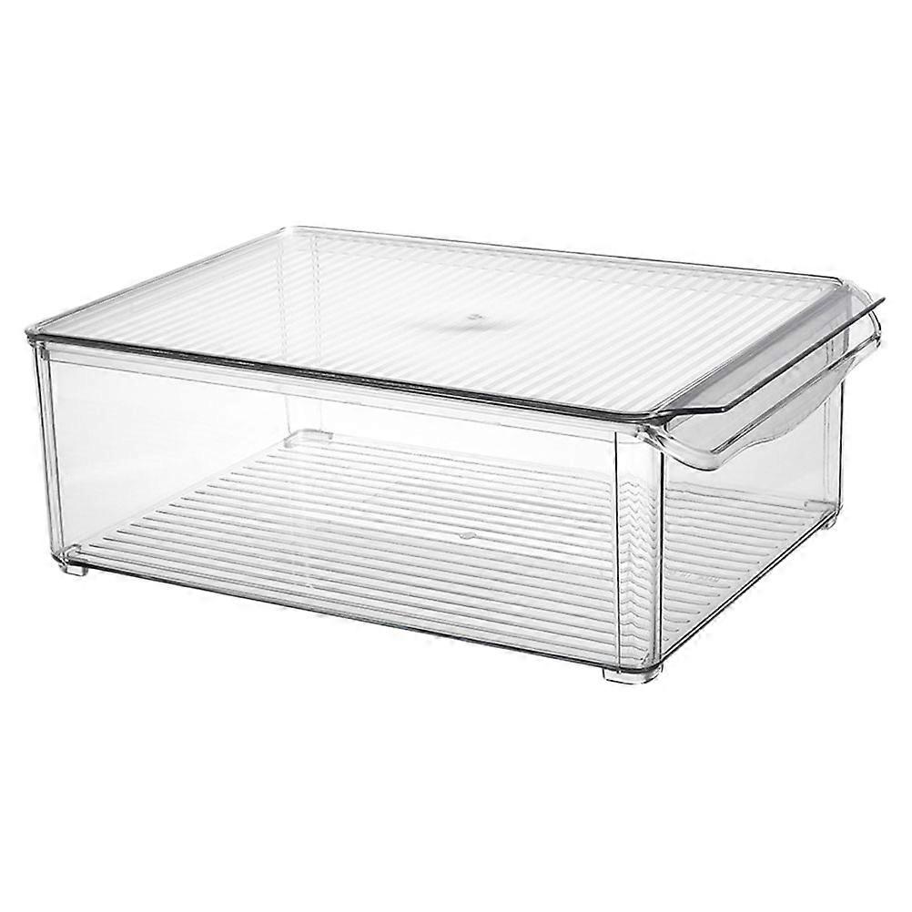 Refrigerator Storage Box Sealed Design Food Preservation For Food Storage 29.8x20.5cm Transparent 1Pack