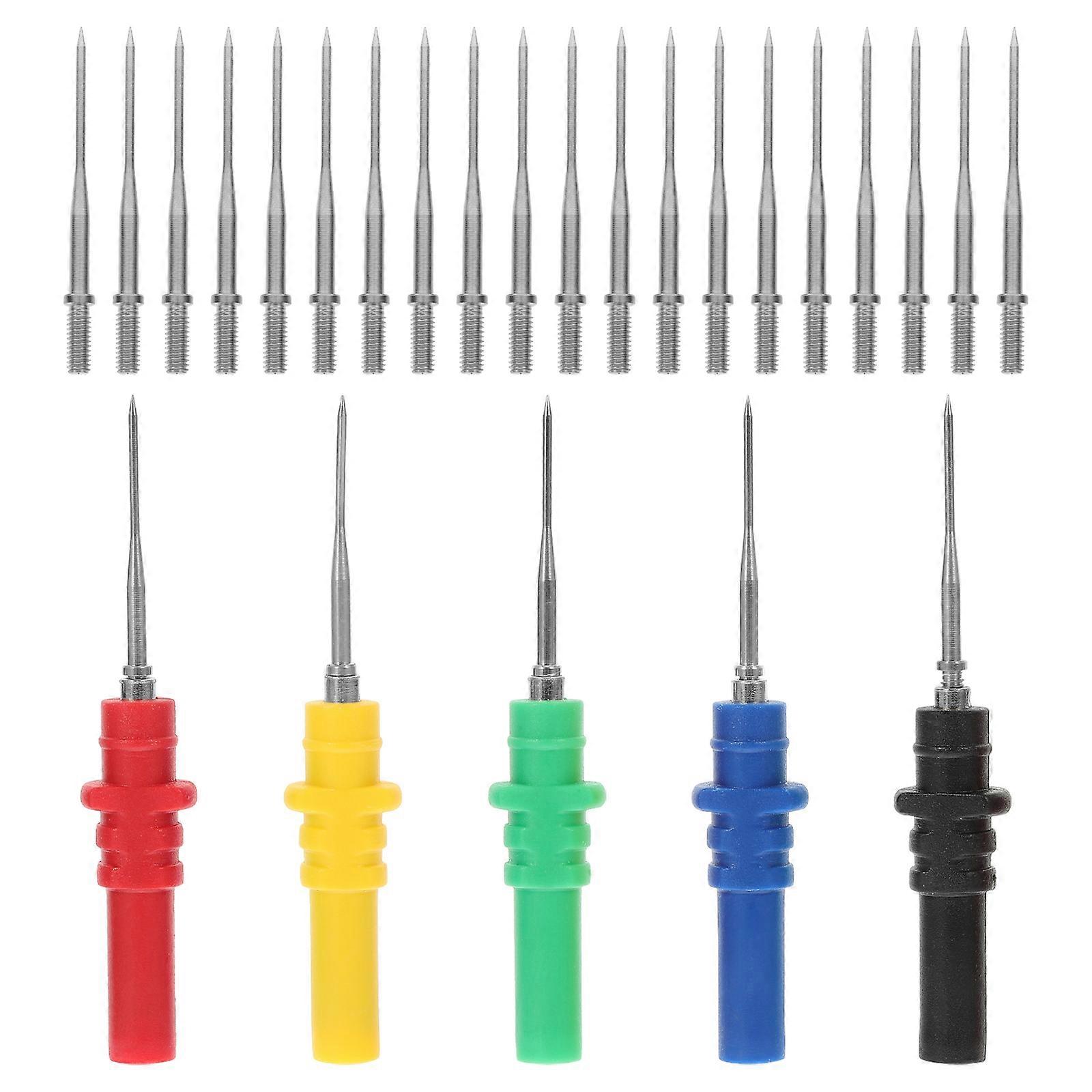 Automotive Electrical Tester Insulation Piercing Needles Maintenance Tool Abs Material 2.5×0.2×0.2In 25Pcs