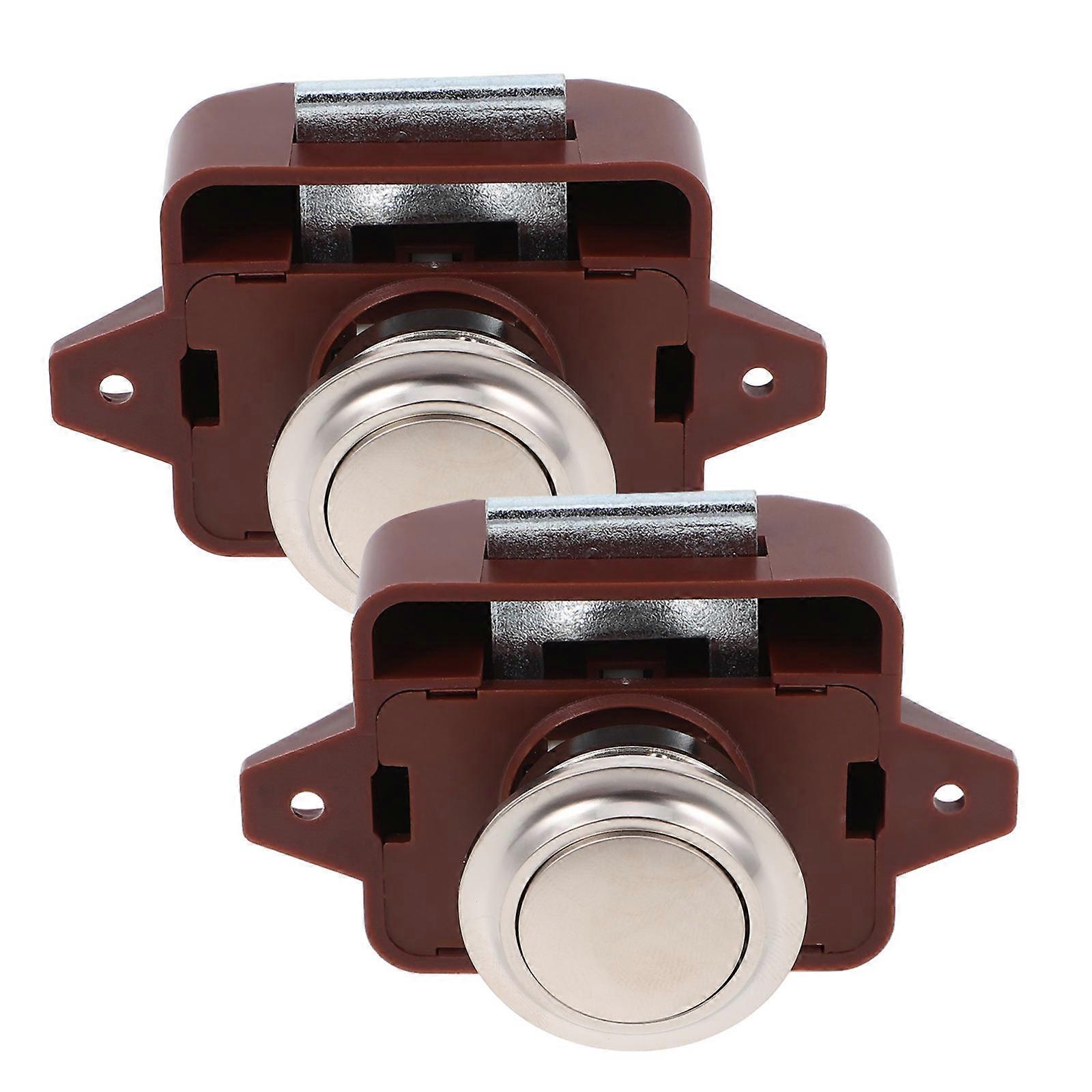 Push Door Hardware Zinc Alloy Rectangular Latch RV Owners Marine Environments 2Pack