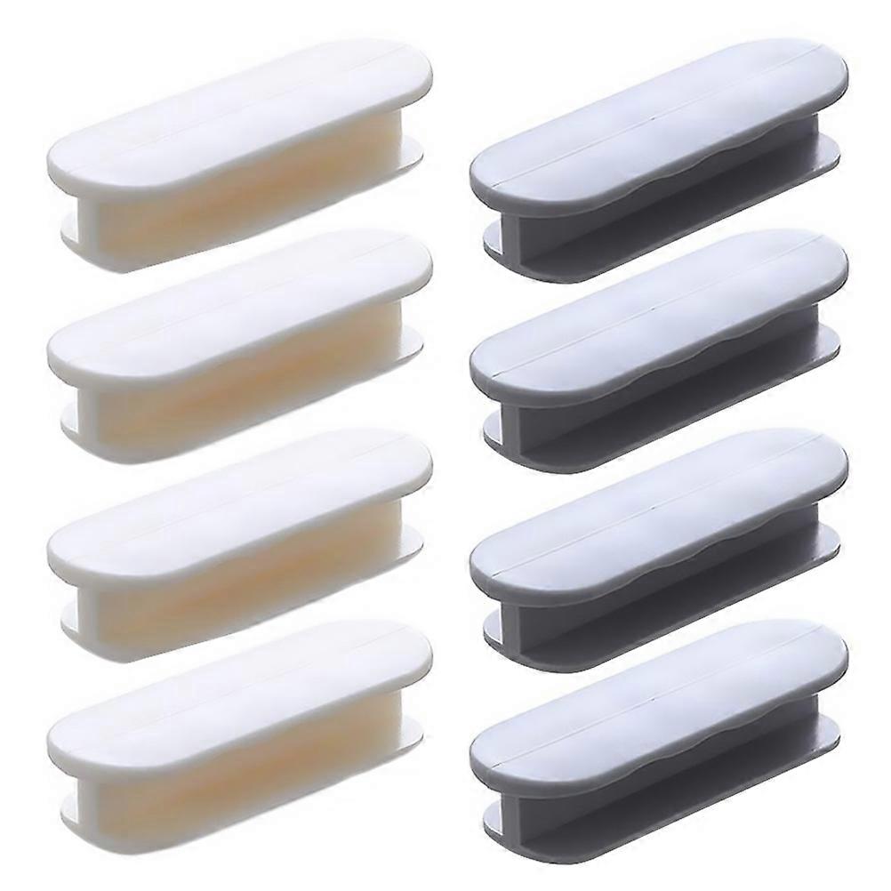 Adhesive Drawer Pull Handles Made of ABS Comfortable Grip No Drill Needed Assorted Color 8 Pieces