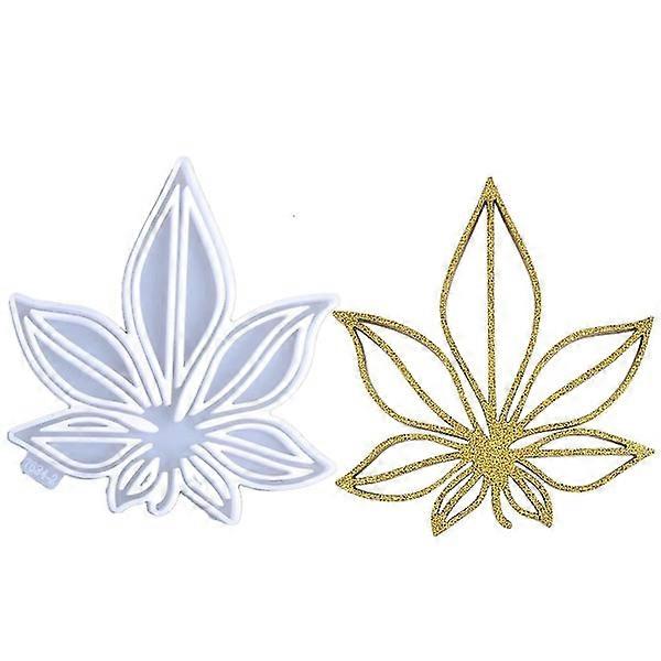 Leaf Coaster Mold For Resin, Maple Leaf Epoxy Casting Mold For Di