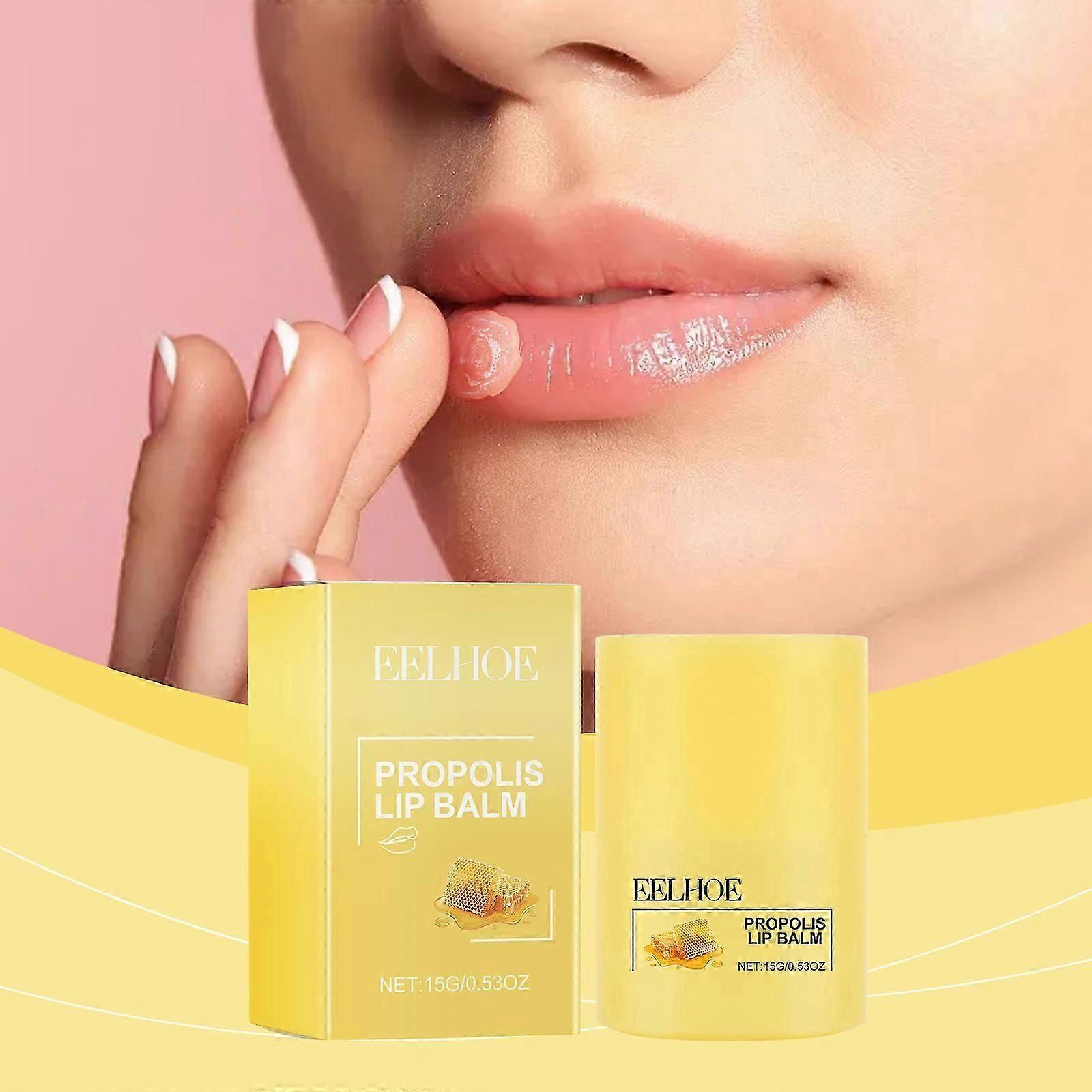 Honey Bee Lip Butter, مرطب وترطيب للشفاه طوال الليل، ترطيب طويل الأمد لمدة 12 ساعة، تقشير لطيف
