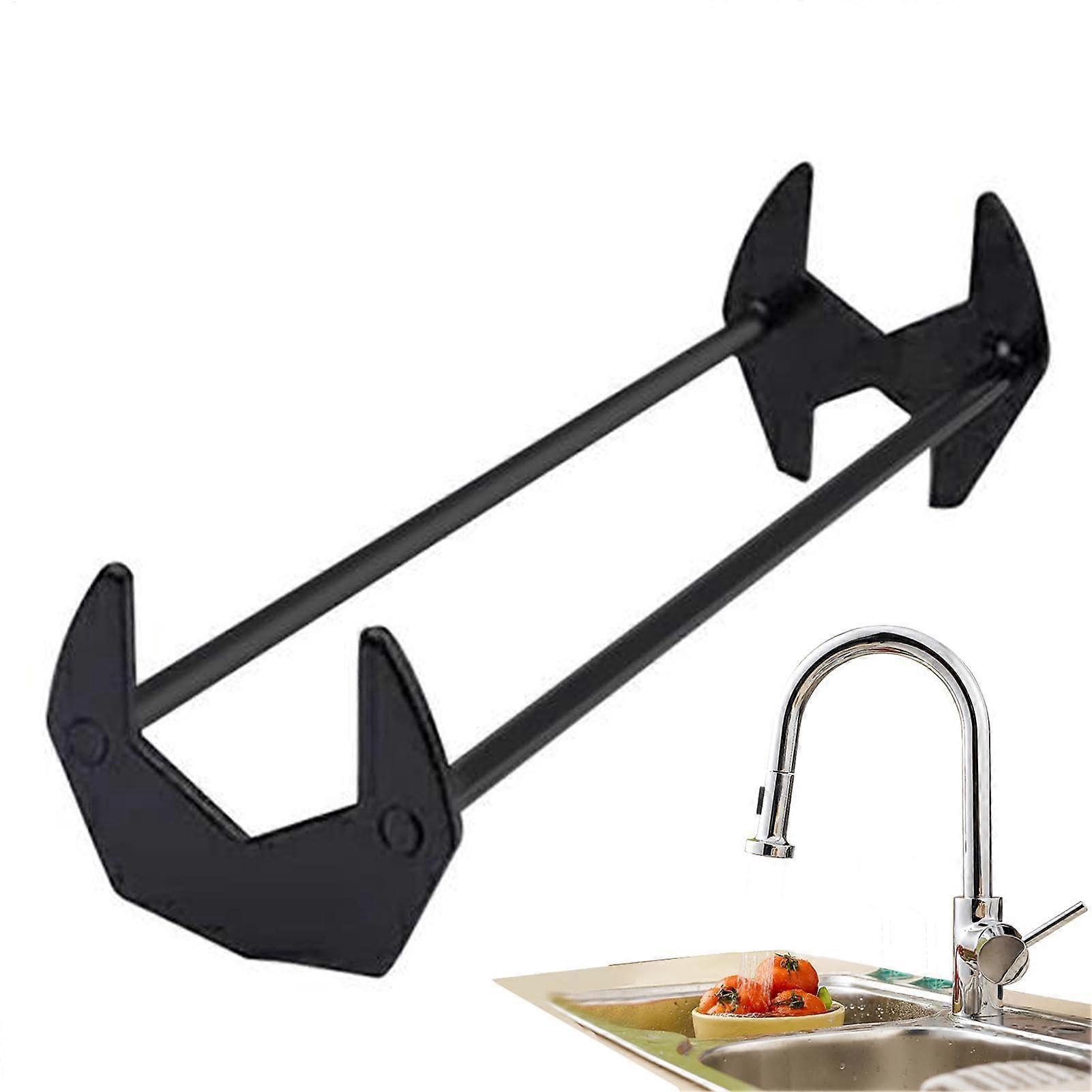 Under Sink Wrench Set, Faucet Tool for Plumbing, Hex Sink Drain Wrench, 3 Bayonet Design, Compatible with Standard Faucets