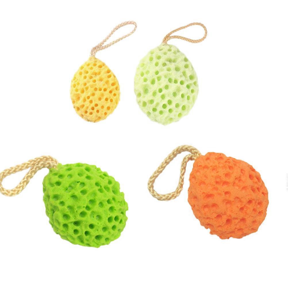 Assorted Ball Shower Sponge Set of 3 Polymer Sponge for Shower Use Soft and Comfortable