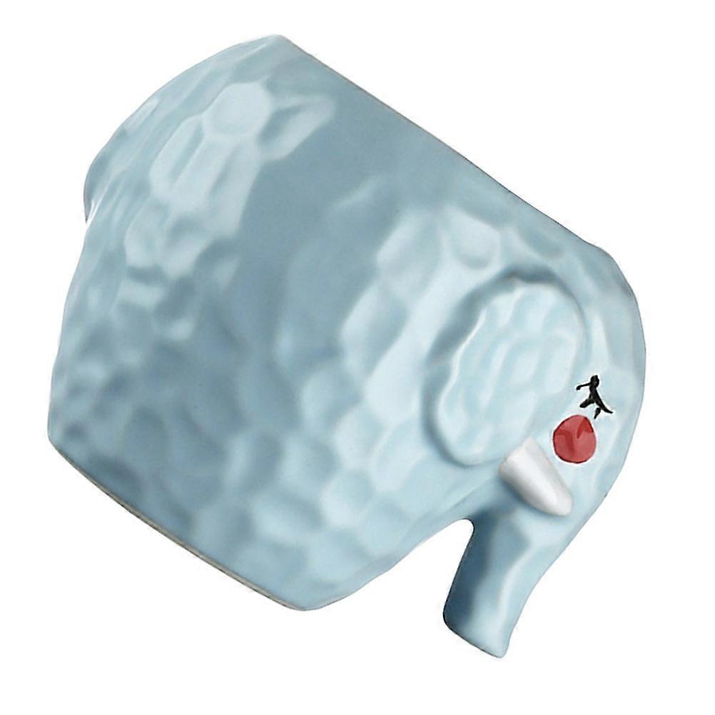Elephant Shape Ceramic Cocktail Cup, Multi Purpose Wine Mug for Home Bar, Party and Banquet Use