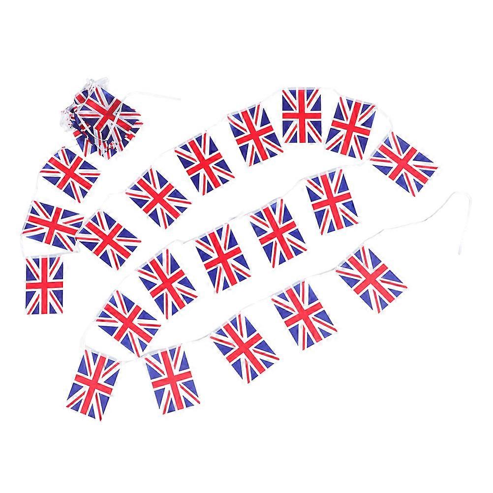 UK Flags Banner Hanging Pendant Multi Color Approximately 10M Decorations Photo Props 1Pack