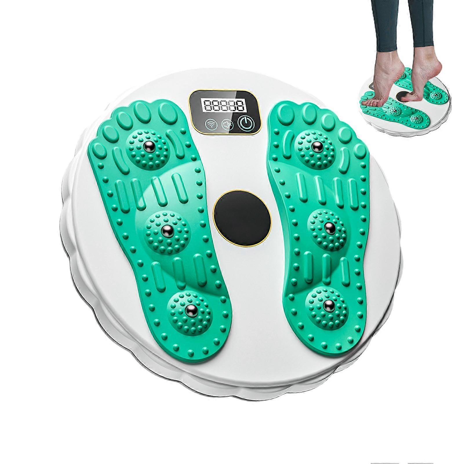 Torsion Board Sculpture Change, Twisted Stepper for Aerobic Exercise, Display of Torsion Boards with Liquid Crystal Display with Sole Green