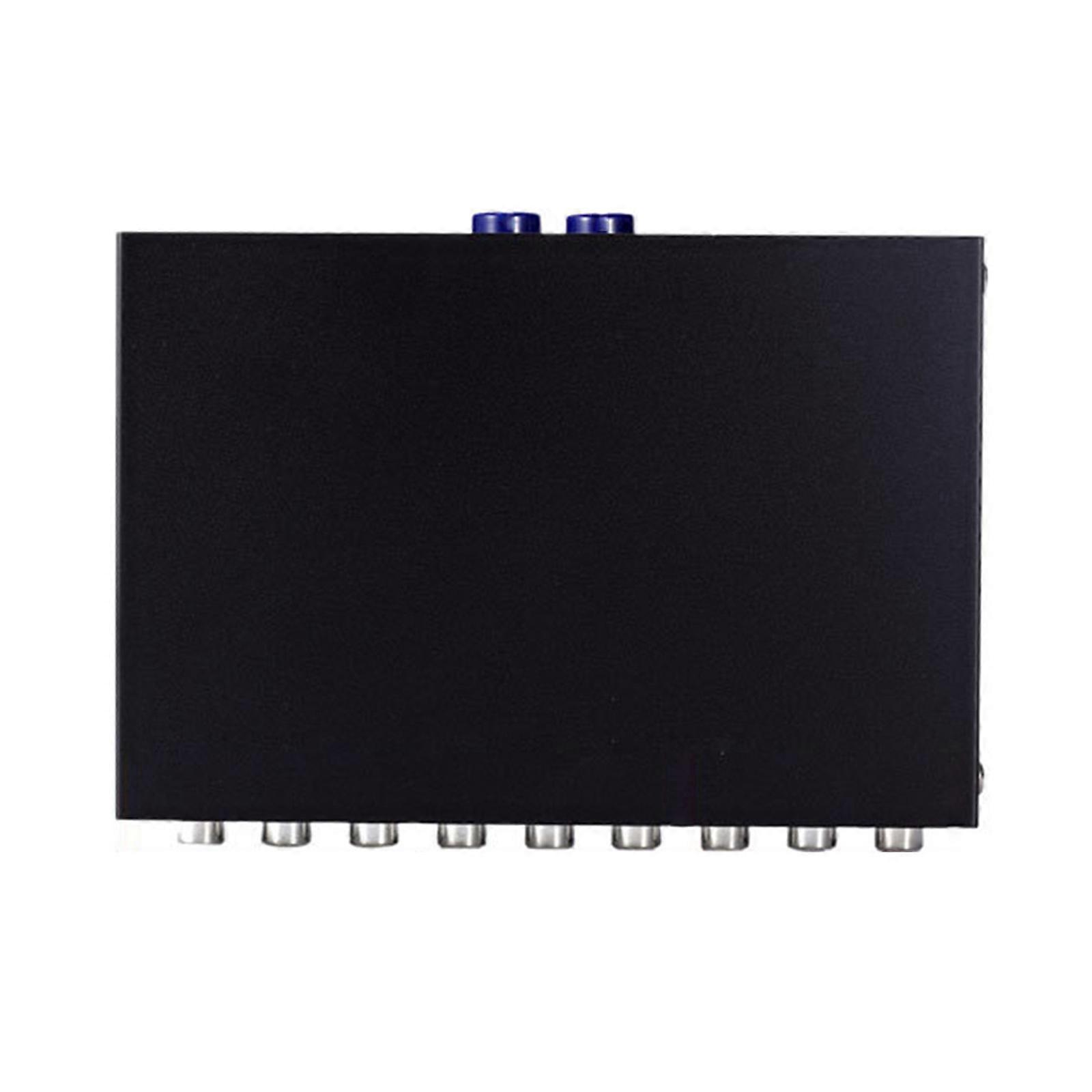Compactly A V Selectors 4Way A V Switcher Audios Video Selectors for Home Theater Systems Conference Room Presentations Multicolor
