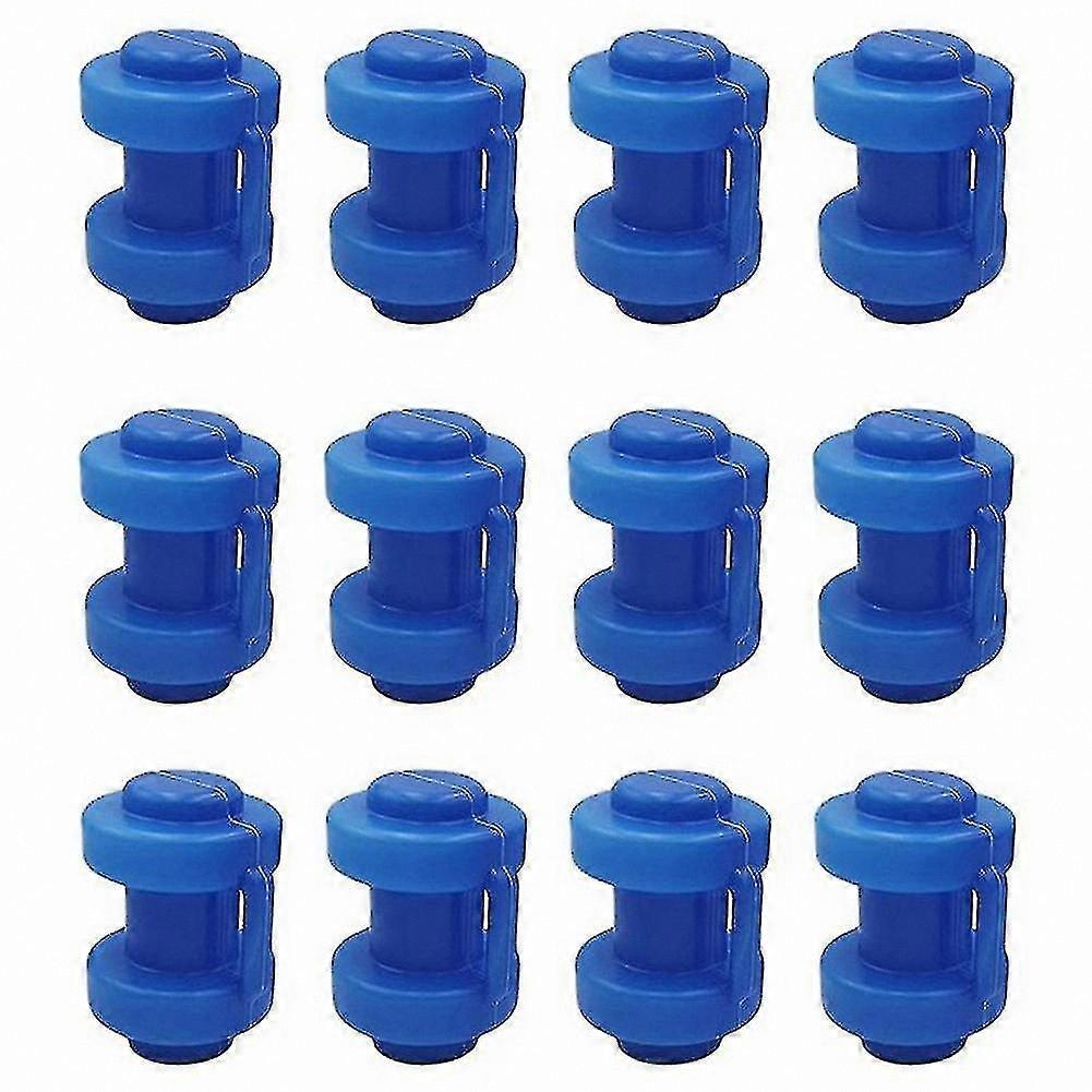 12 Pack Trampoline End Caps, 25mm Size, for Securing Safety Net to Frame Poles of Round Trampolines