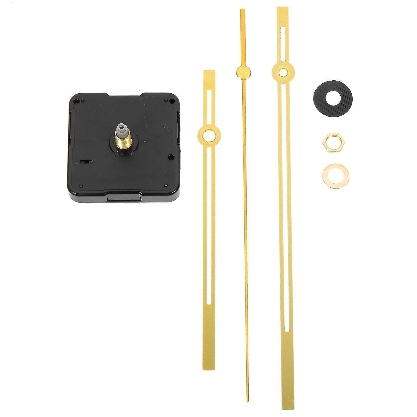 DIY Wall Clock Mechanism with Golden Plastic Parts for Clock Repair and Replacement 1 Set
