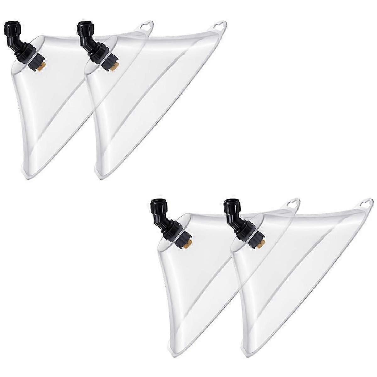 4 Pack Windproof Hood Nozzle High Pressure Atomizing Nozzle Point Hood with Nozzle Sprayer Gardenin