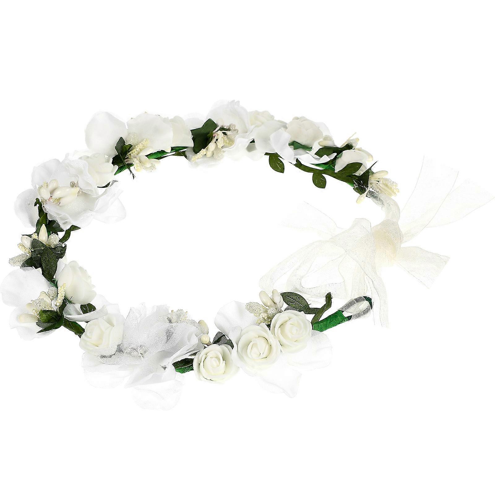Wreath Headband Photography Prop For Children 48X6CM Realistic Simulation 1Pack