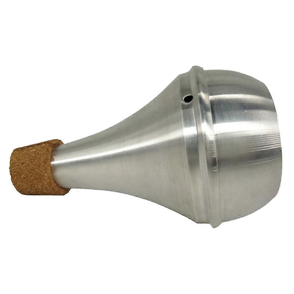 Aluminum Alloy Trumpet Mute with Soft Cork – Noise Reduction Practice Silencer for Home Use – Lightweight Design for Beginner Musicians