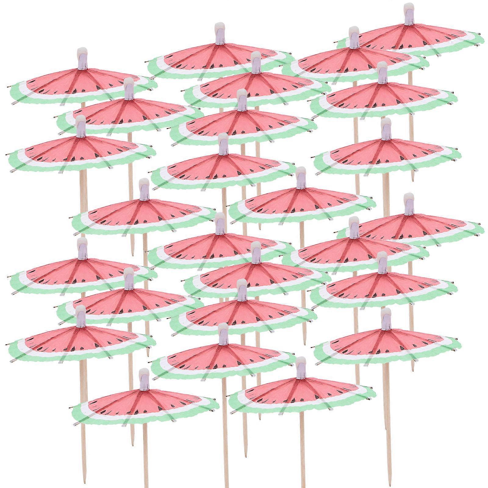 50pcs Decorative Cocktail Umbrella Picks Cake Umbrella Picks Paper Umbrellas Picks Toppers