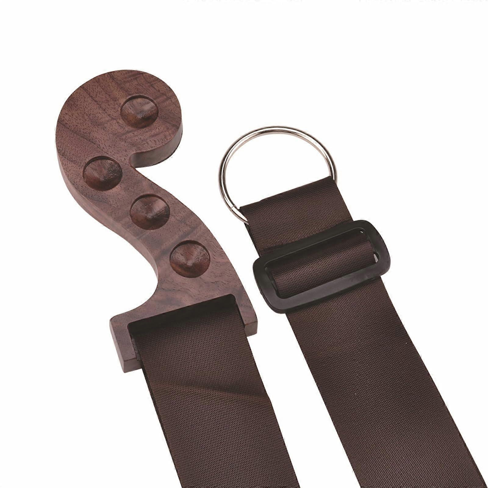 Cello Endpin Rest Stop Holder Rest Anchors Protector Pad Cello AntiSlip Device with Straps Cello Accessories Black Walnut Fiddle
