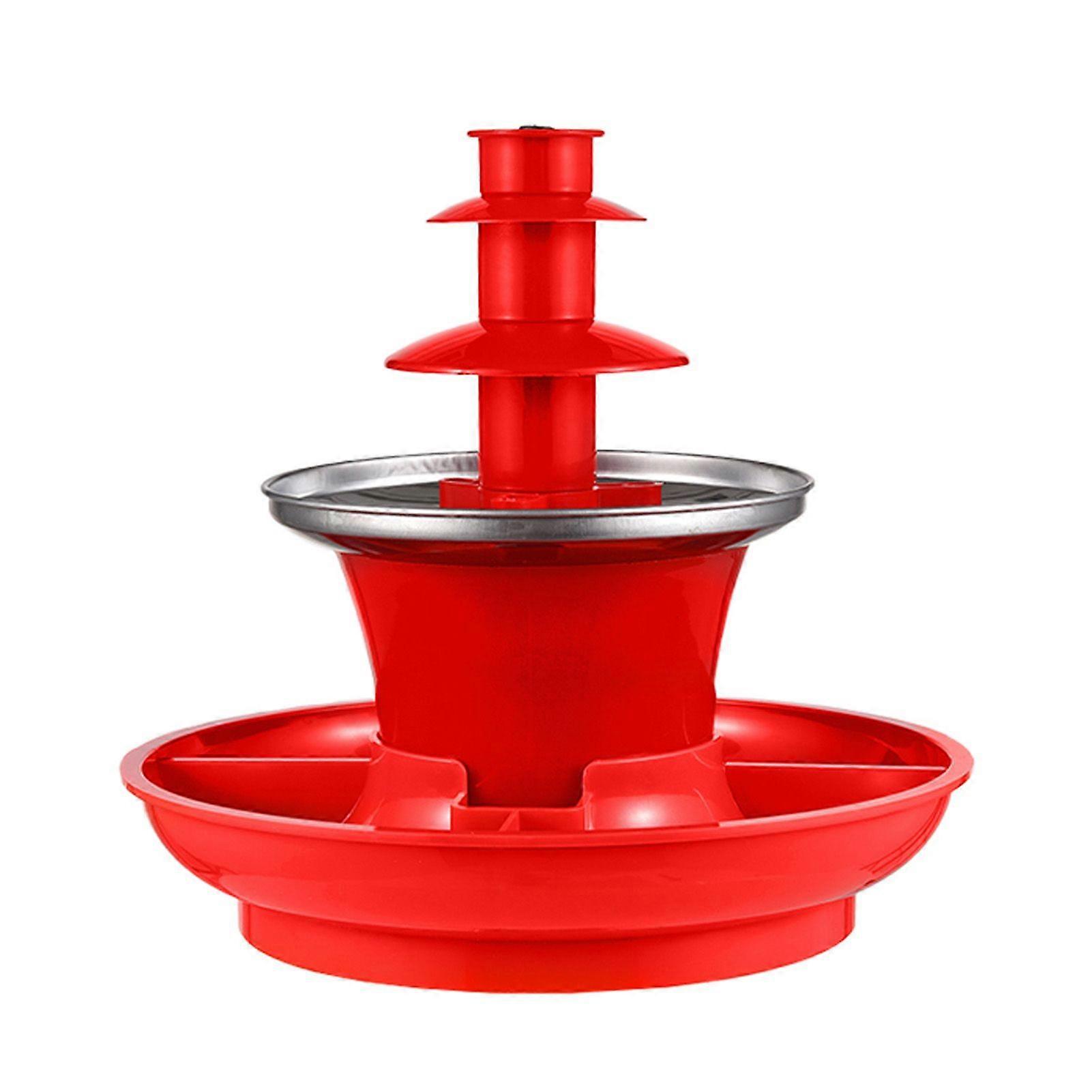 Chocolate Fountain Machine 35W Easy to Assemble 3 Tiers Electric Chocolate Melt Fondue Fountain Machine for Parties for Cheese Candy