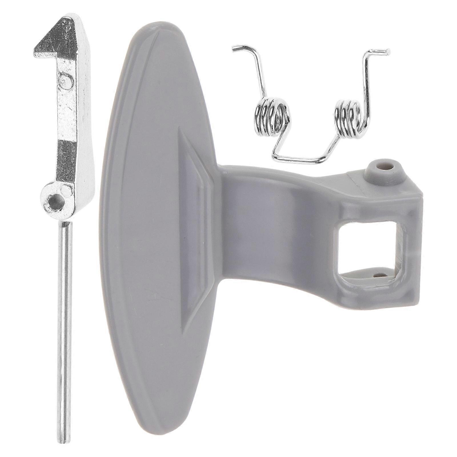 Washing Machine Parts Compatible With Lg Drum Washer Handle Simple Design Rectangular Silver Enhanced Functionality 1Set