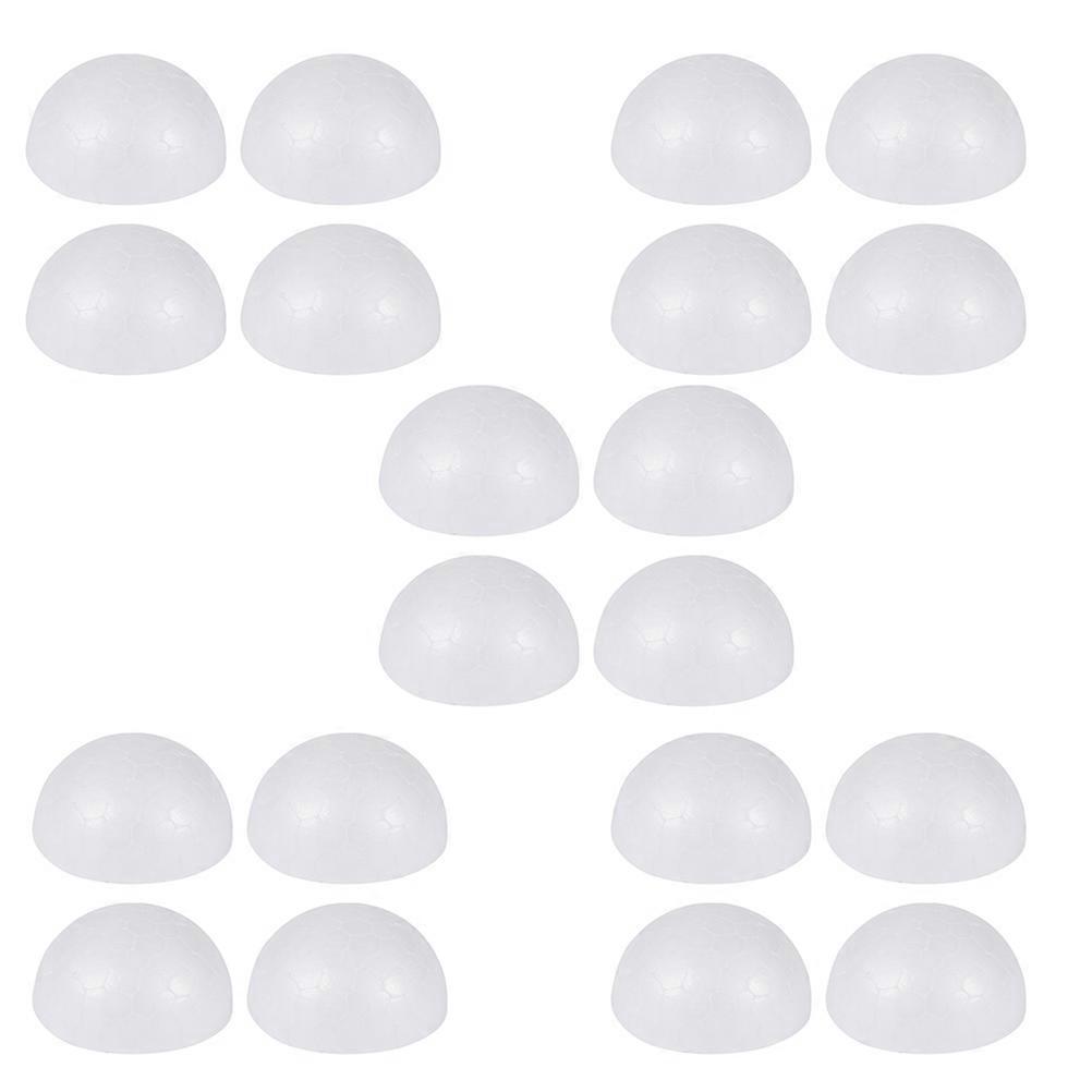 Polystyrene Balls Craft Decoration White Foam Balls Diy Project Winter Celebration Christmas New Year 8x8x4Cm 50Pcs