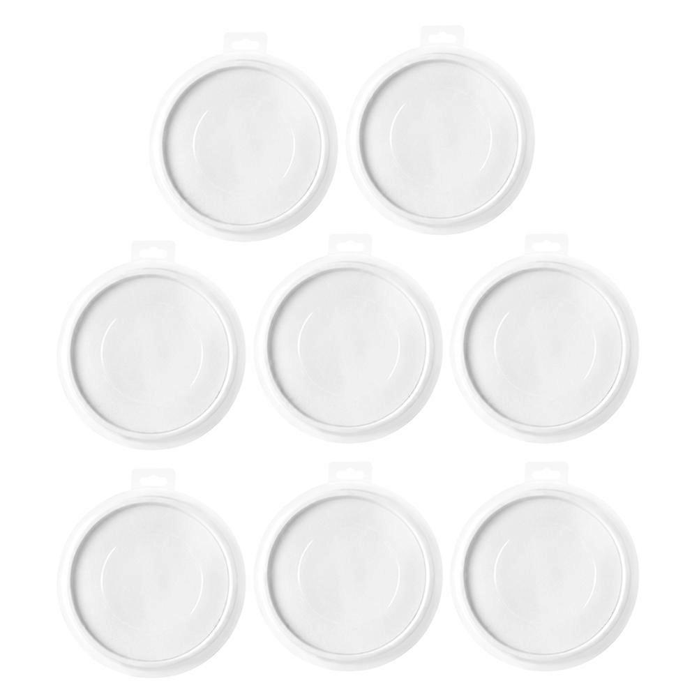 Ink Pad Refill Blank Fingerprint Ink Pads Diy Stamp Art Projects White 18.00X18.00X1.50CM DIY Stamp 8Pcs