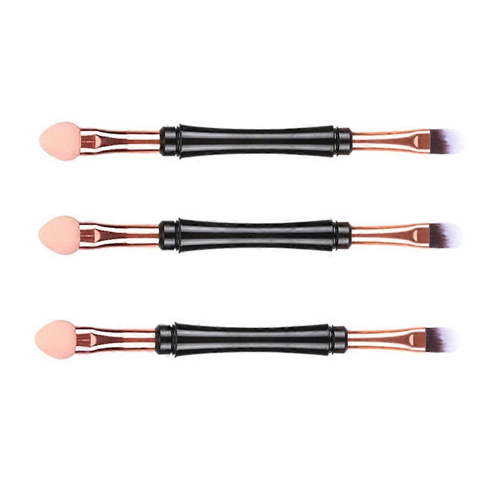 3Pcs Multi-Function Cosmetics Makeup Tools For Female Daily Makeup Including Eyebrow Brush And Lid