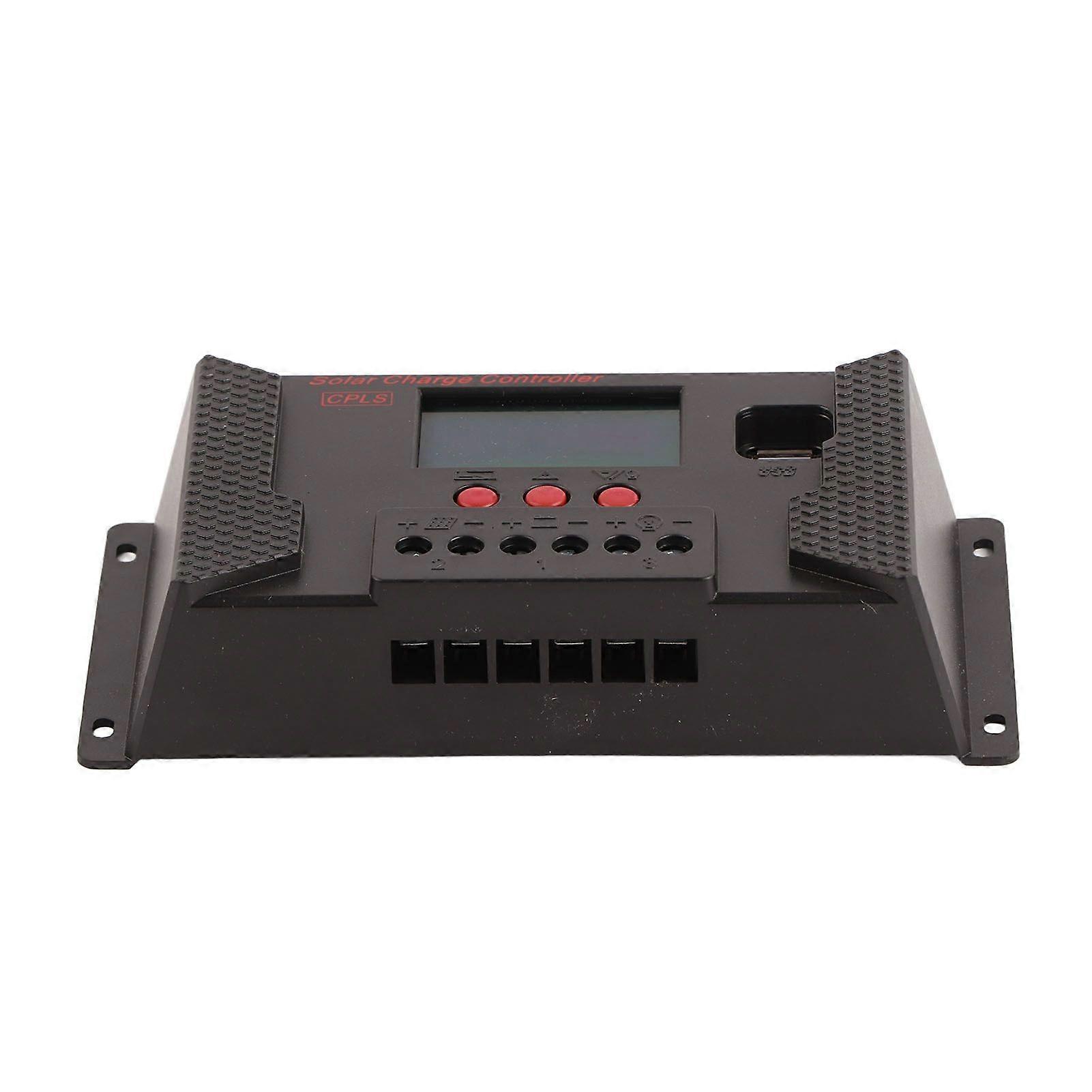 Solar Controller PWM 12V 24V Automatic Adaptation LCD Display USB Port Solar Regulator 40A