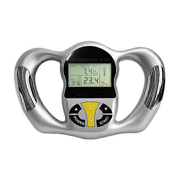 Portable Body Fat Analyzer Digital BMI Meter Handheld Body Fat Meter BMI Calorie Measurement LCD Display Health Monitor