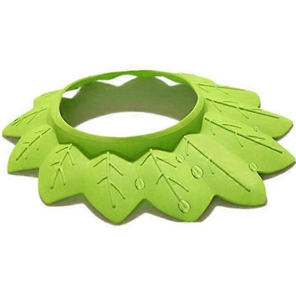 Kids Bath Hat Soft Shower Leaf Shaped Elastic Bath Visor Hat