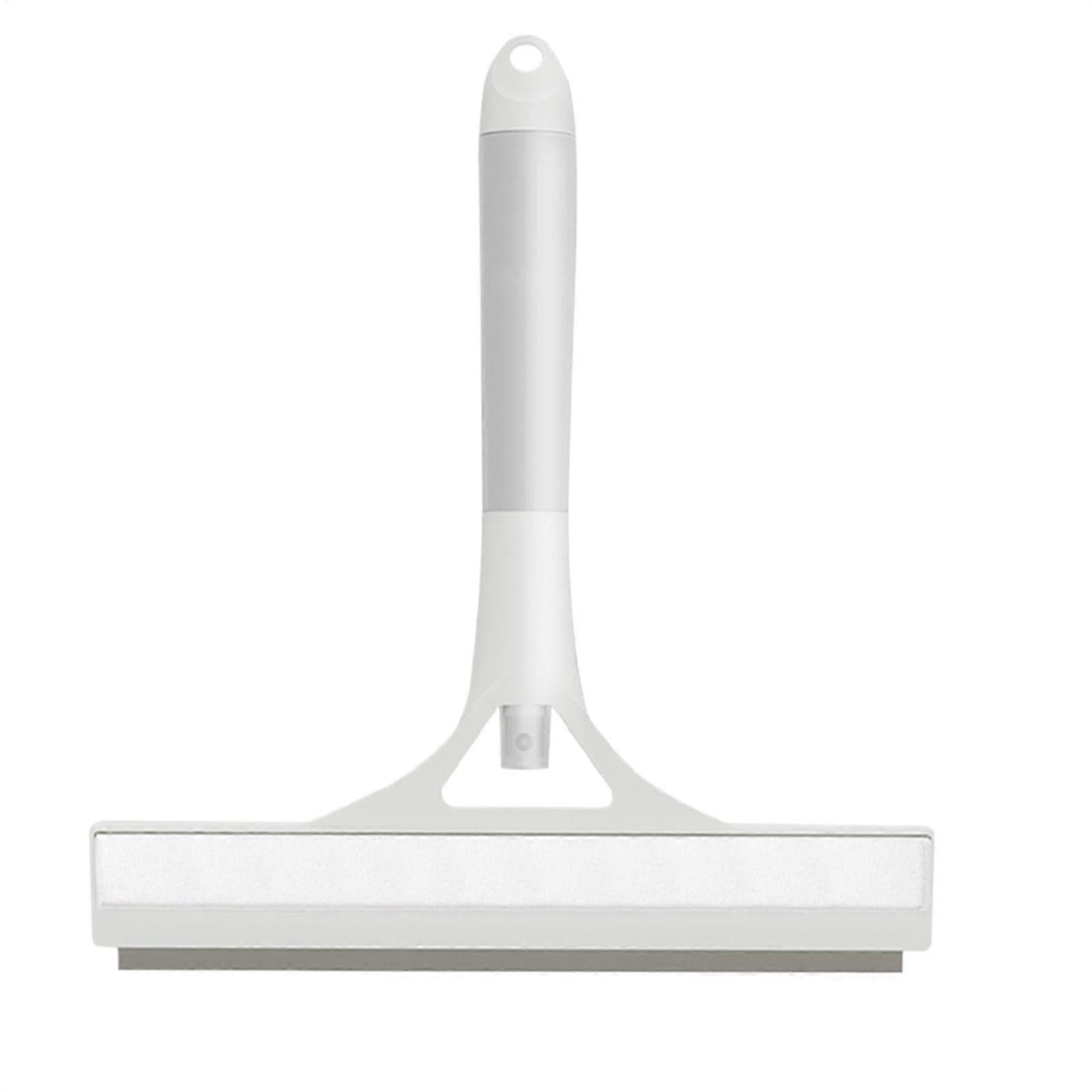 Spray Squeegee with Spray Bottle for Windows, Showers, and Mirrors - White All-Purpose Bathroom and Tile Cleaner