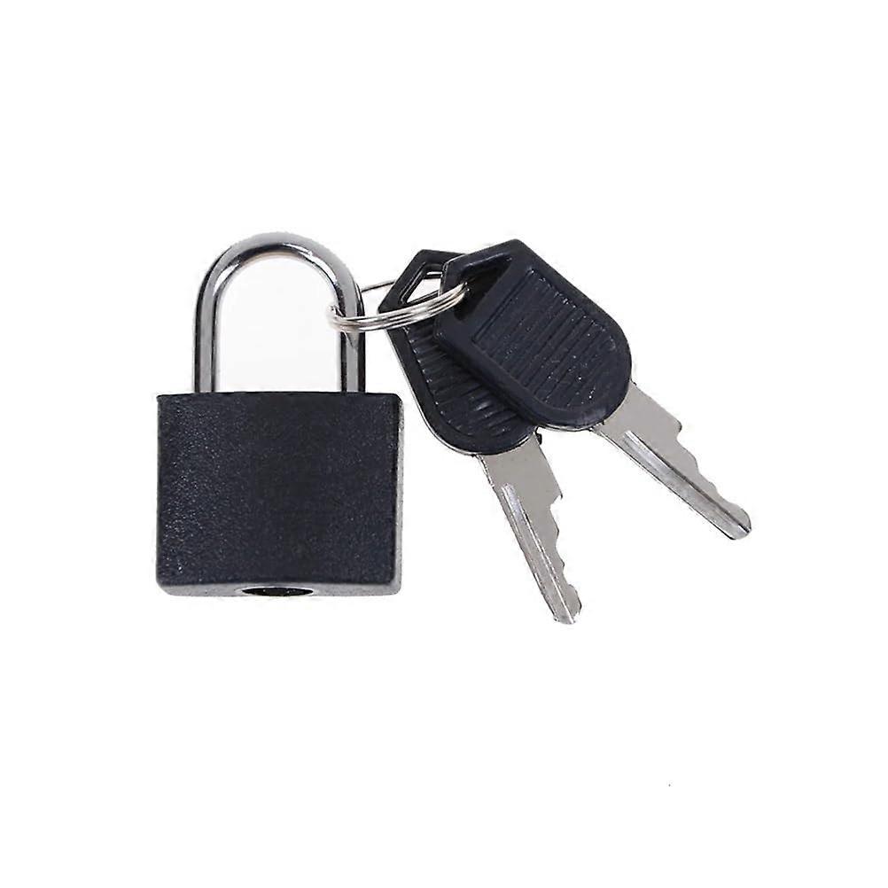 Small mini padlock made of strong steel, for travel, small suitcase, theft protection with 2 keys (large 6) Big 6