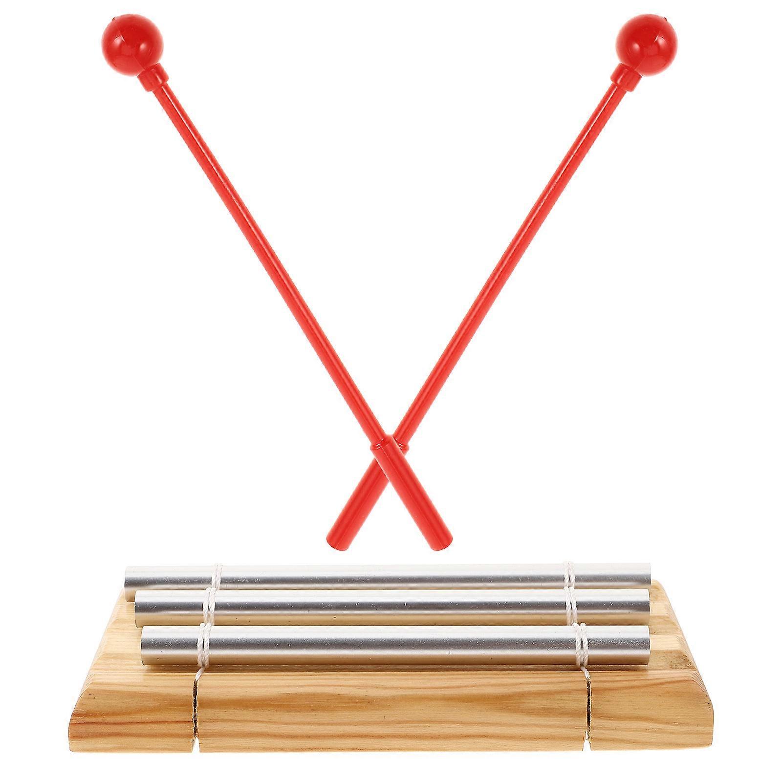 Trio Hand Chime Wind Instrument with Mallet – Ideal for Meditation, Yoga, Classroom Music Education, and Mindfulness Activities