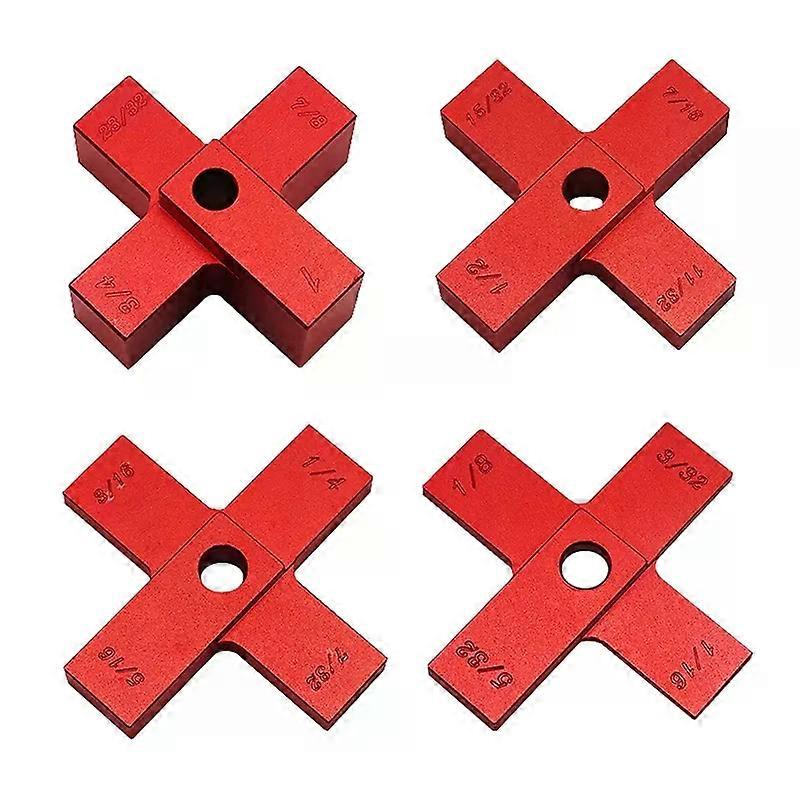 4Pcs/Set Cross Height Gauge Measuring Ruler for Engraving Machine Table Saw Electric Woodworking Circular Saw 40JE