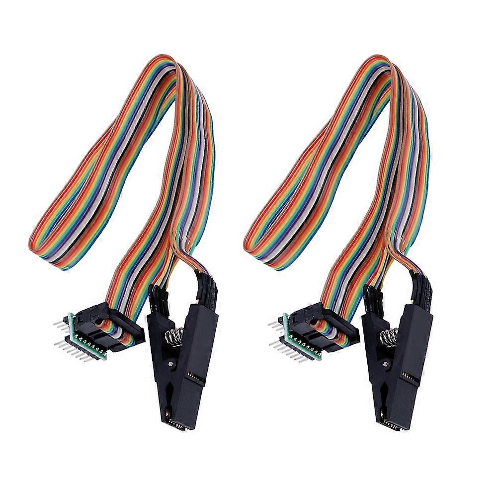 IC Socket Test Clips for Motherboard Use ABS Material Assorted Color 2 Pieces SOP16 Size