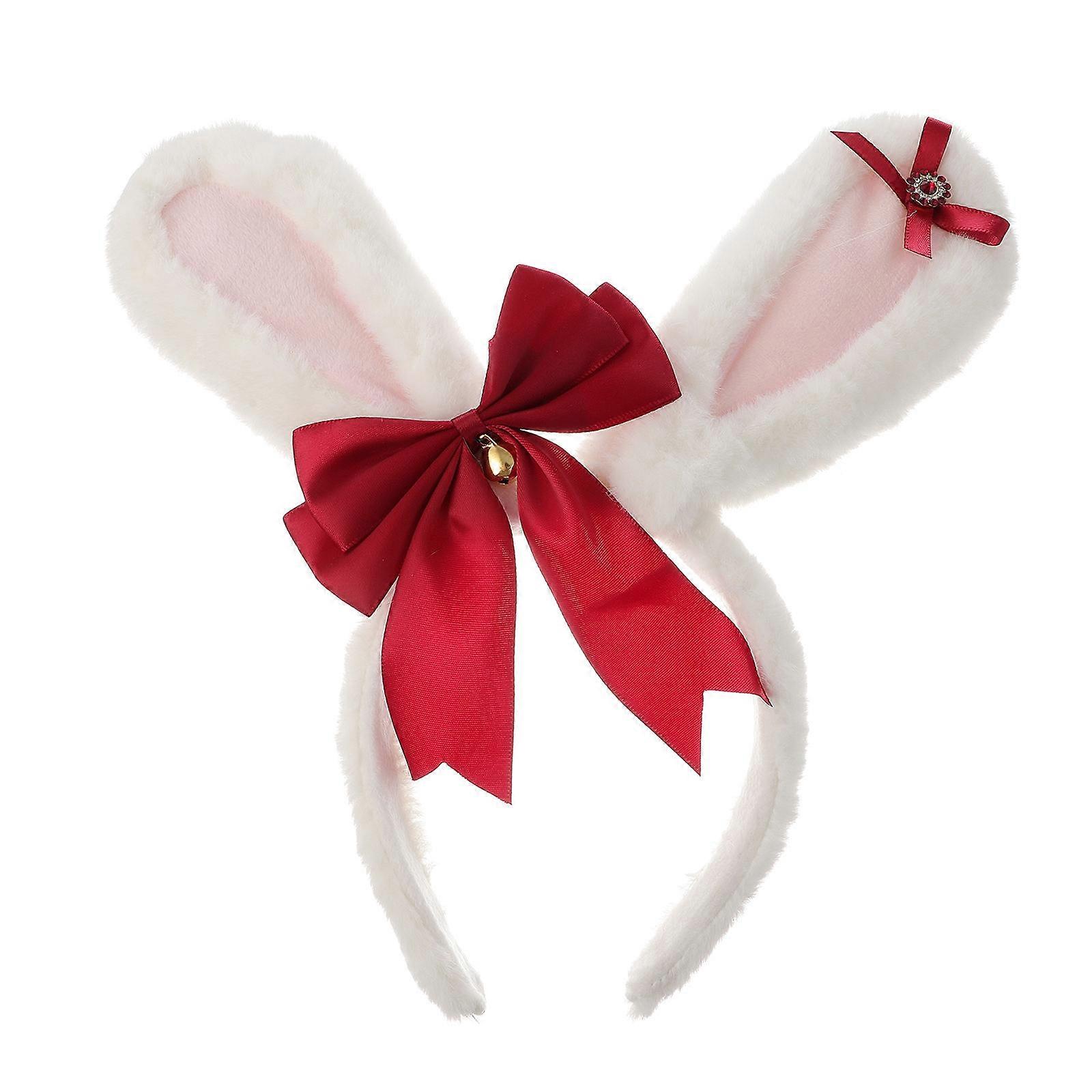 Cute Headband with Rabbit Ears Shape Ideal for Dances and Parties Detail Multi 1Set