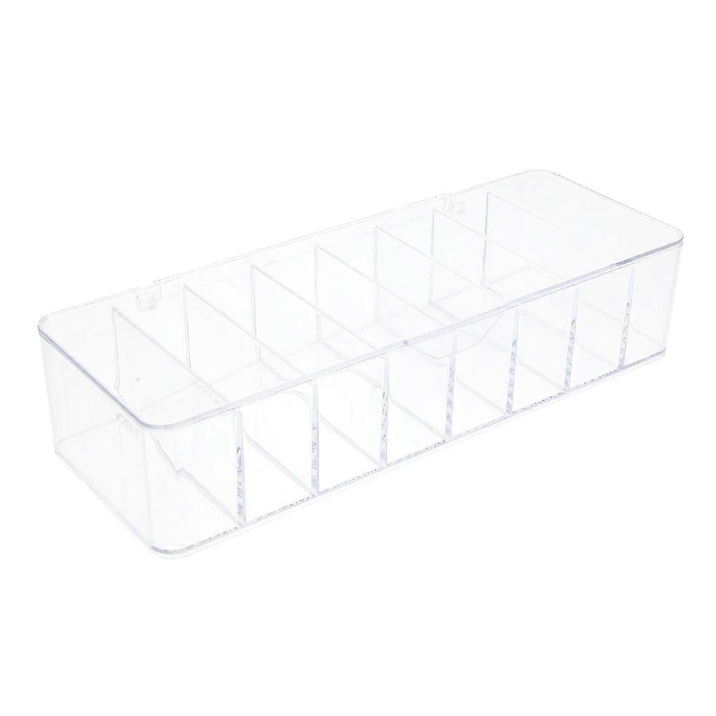 Transparent Plastic Cable Organizer Box for Applications 26x9cm Simple Design 1Set