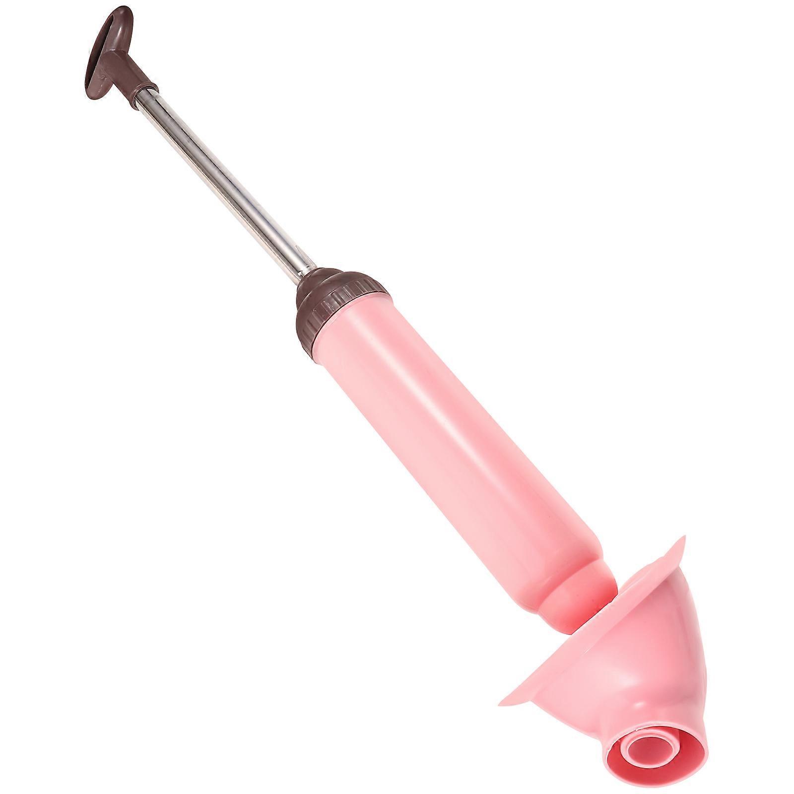 High Pressure Toilet Plunger For Bathroom Cleaning Home Use 38X13X5CM Pink Designed To Remove Blockages 1Pcs