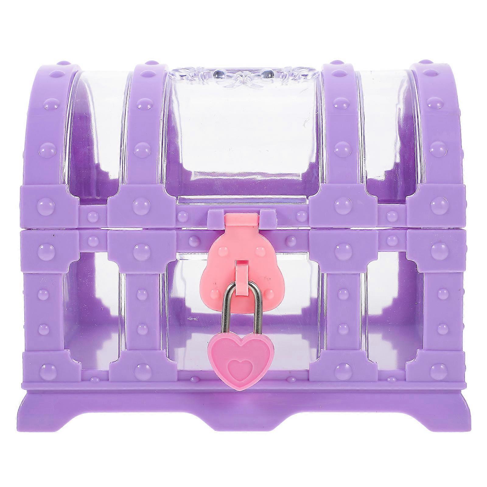 Purple Multifunctional Jewelry Organizer ABS Material for Storage Use with Plenty Room for Rings Necklaces Earrings 1 set